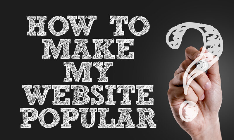 How to make my website popular image